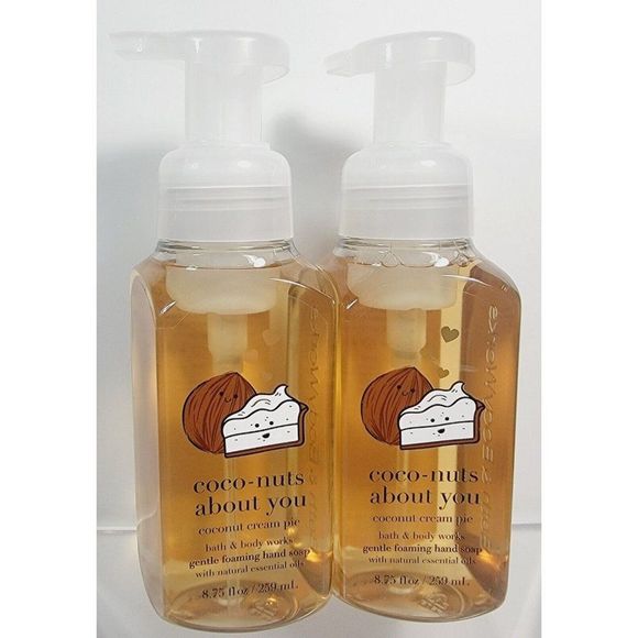 2 COCONUT CREAM PIE Bath & Body Works Gentle Foaming Hand Soap 8.75oz NEW - Picture 1 of 8